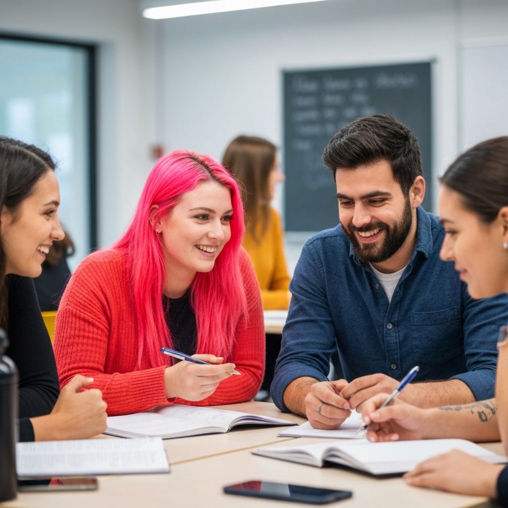 Students collaborating